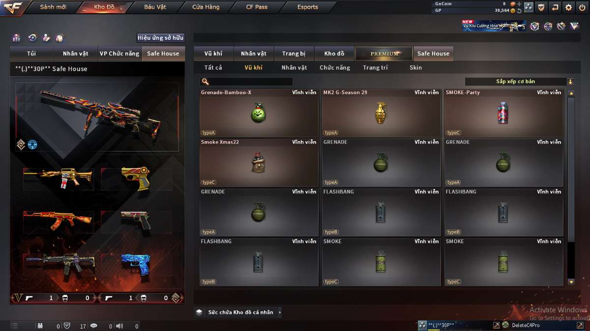 shop acc cf uy tin gia re